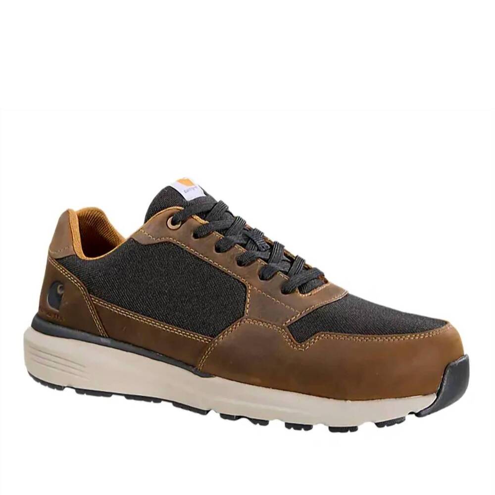 NEW CARHARTT men's greenfield sd nano toe work sneakers in brown/black
